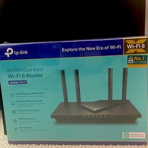 Sealed Brand New Tp Link AX1800 Dual Band Wi-Fi Router